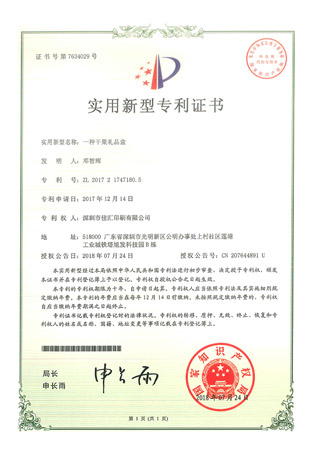 實(shí)用新型專利證書12